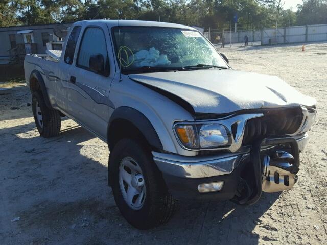 5TESM92N12Z116076 - 2002 TOYOTA TACOMA XTR SILVER photo 1