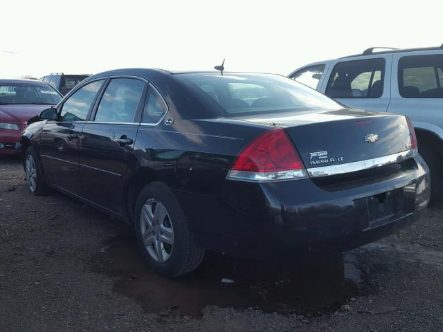 2G1WT58K881285818 - 2008 CHEVROLET IMPALA LT BLACK photo 3