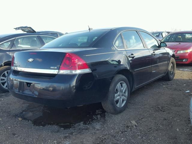 2G1WT58K881285818 - 2008 CHEVROLET IMPALA LT BLACK photo 4