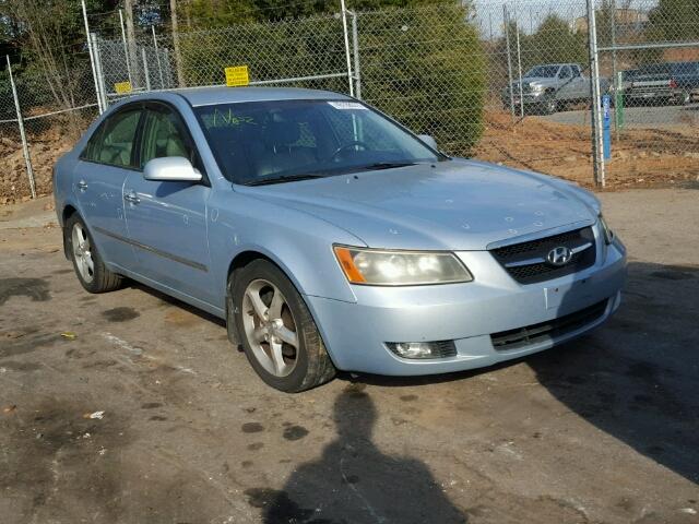 5NPEU46F18H299008 - 2008 HYUNDAI SONATA SE BLUE photo 1