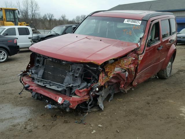 1D8GU58K57W546744 - 2007 DODGE NITRO SLT RED photo 2