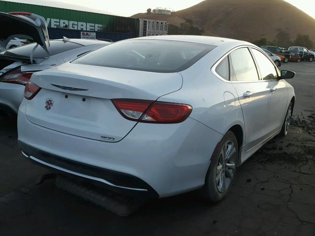 1C3CCCAB0FN699930 - 2015 CHRYSLER 200 LIMITE WHITE photo 4