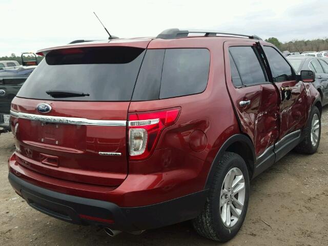 1FM5K7D83EGA88917 - 2014 FORD EXPLORER X RED photo 4