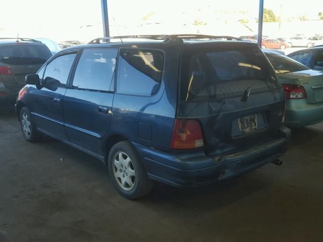 JHMRA1879SC012031 - 1995 HONDA ODYSSEY EX BLUE photo 3