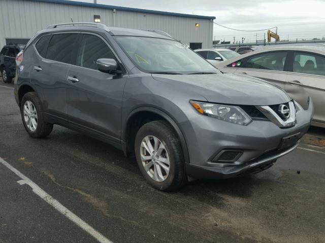 KNMAT2MV5FP539310 - 2015 NISSAN ROGUE S GRAY photo 1