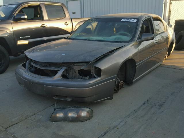 2G1WF55K239132874 - 2003 CHEVROLET IMPALA BROWN photo 2