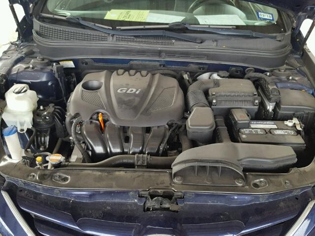 5NPEB4AC8BH191219 - 2011 HYUNDAI SONATA GLS BLUE photo 7