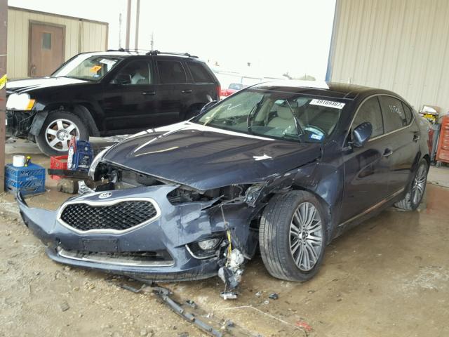 KNALN4D78E5149549 - 2014 KIA CADENZA PR BLUE photo 2