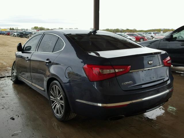 KNALN4D78E5149549 - 2014 KIA CADENZA PR BLUE photo 3