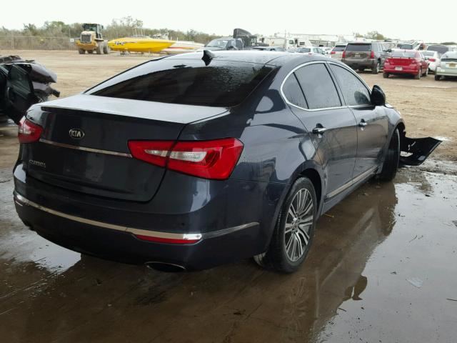 KNALN4D78E5149549 - 2014 KIA CADENZA PR BLUE photo 4