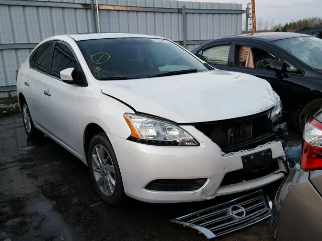 3N1AB7AP4FL629987 - 2015 NISSAN SENTRA S BLACK photo 1