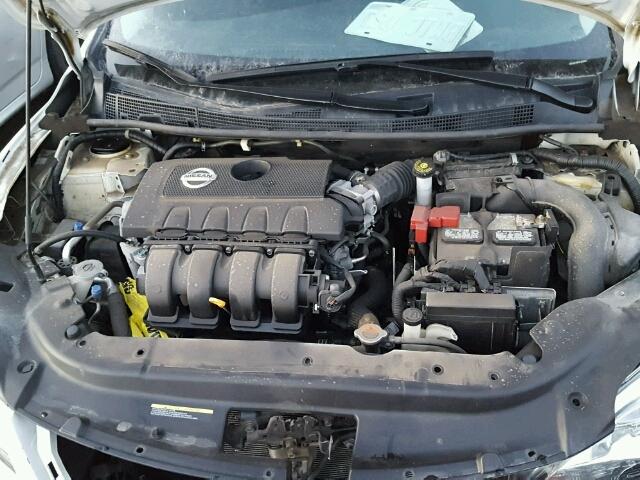 3N1AB7AP4FL629987 - 2015 NISSAN SENTRA S BLACK photo 7