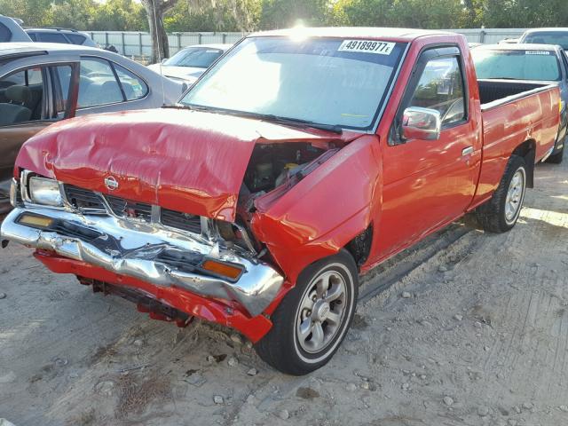 1N6SD11S0TC348173 - 1996 NISSAN TRUCK BASE RED photo 2