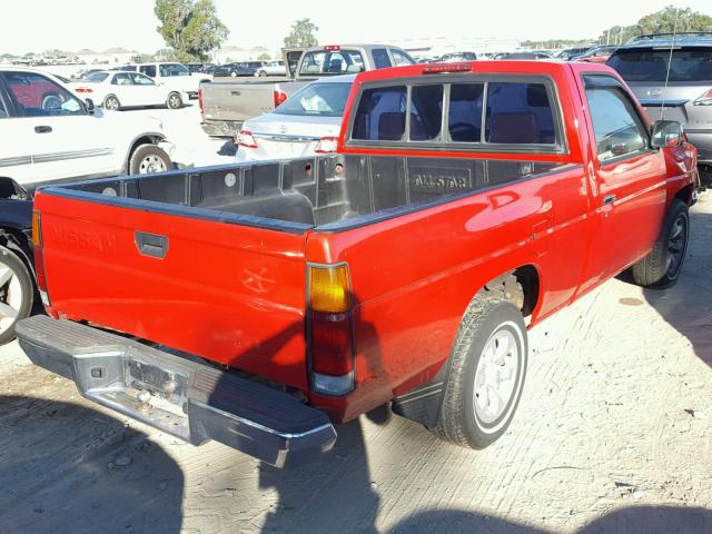 1N6SD11S0TC348173 - 1996 NISSAN TRUCK BASE RED photo 4