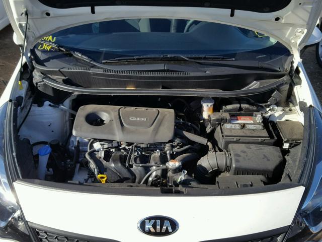 KNADM4A31G6570390 - 2016 KIA RIO LX WHITE photo 7