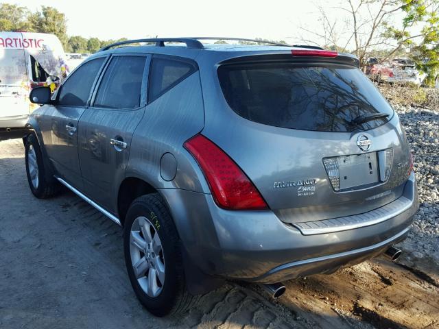 JN8AZ08W67W627977 - 2007 NISSAN MURANO SL GREEN photo 3