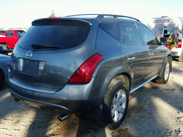 JN8AZ08W67W627977 - 2007 NISSAN MURANO SL GREEN photo 4