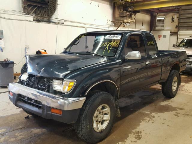 4TAWN74N9VZ252404 - 1997 TOYOTA TACOMA XTR GREEN photo 2