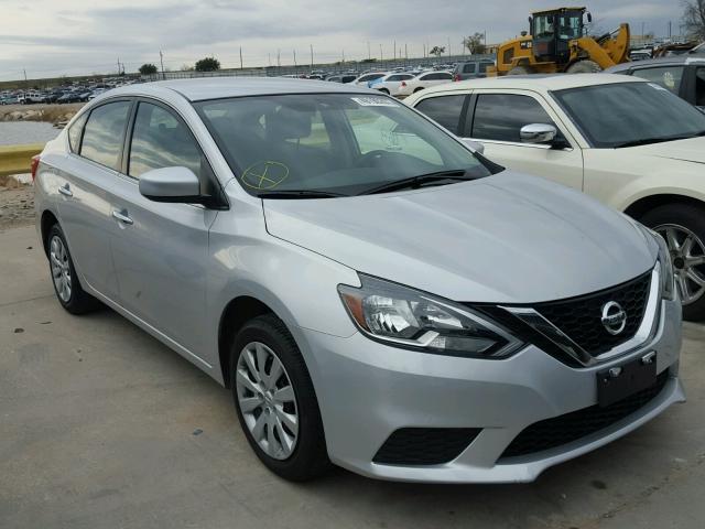 3N1AB7AP1HY385138 - 2017 NISSAN SENTRA S SILVER photo 1