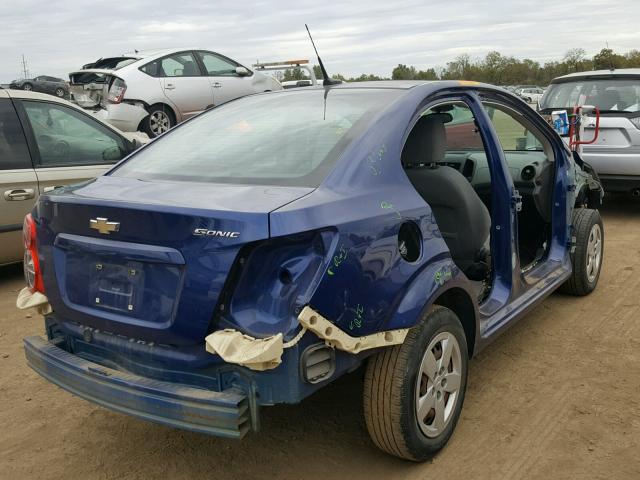 1G1JA5SH9D4135096 - 2013 CHEVROLET SONIC LS BLUE photo 4