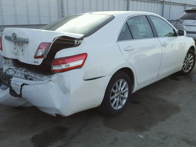JTNBK3EK2A3047301 - 2010 TOYOTA CAMRY SE WHITE photo 4
