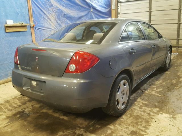 1G2ZF58B774240923 - 2007 PONTIAC G6 VALUE L GRAY photo 4