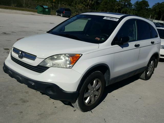 JHLRE38567C017357 - 2007 HONDA CR-V EX WHITE photo 2