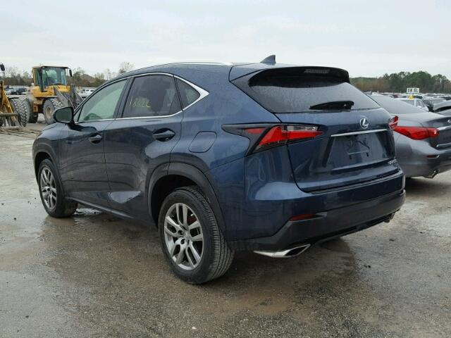 JTJYARBZXF2018306 - 2015 LEXUS NX 200T BLUE photo 3