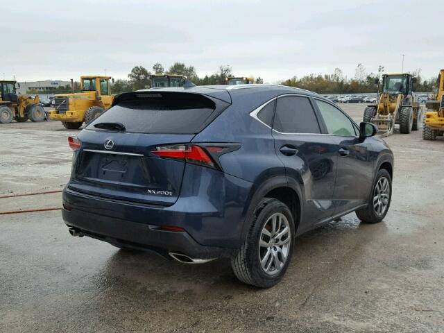 JTJYARBZXF2018306 - 2015 LEXUS NX 200T BLUE photo 4