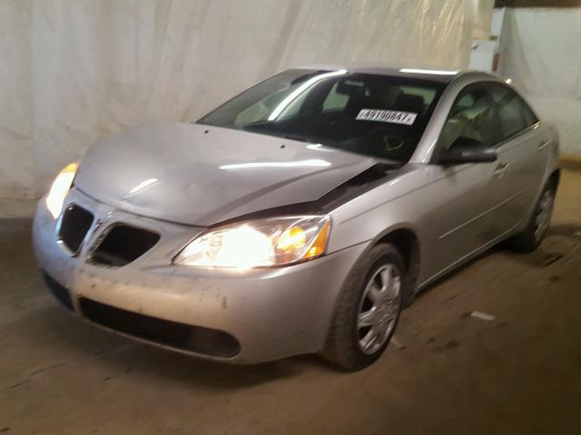 1G2ZF58B574257820 - 2007 PONTIAC G6 VALUE L SILVER photo 2