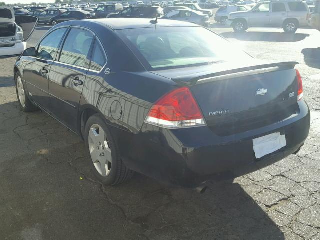 2G1WD58C269120884 - 2006 CHEVROLET IMPALA SUP 黑色 照片 3