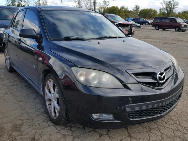 JM1BK143571754366 - 2007 MAZDA 3 HATCHBAC BLACK photo 1