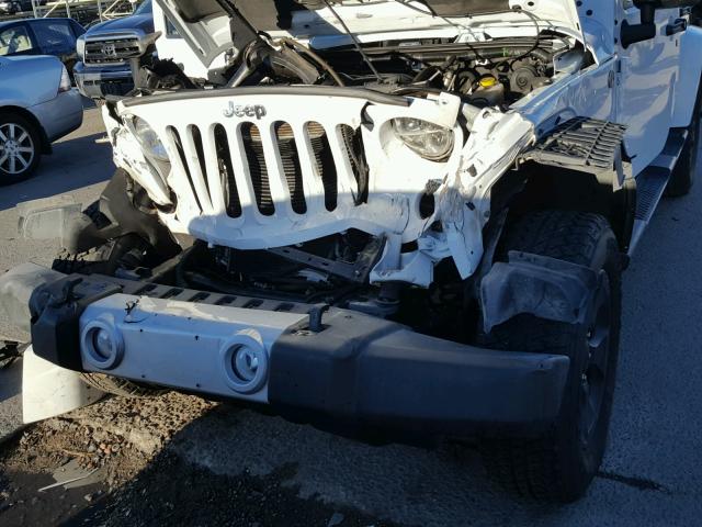 1C4BJWEGXFL757073 - 2015 JEEP WRANGLER U WHITE photo 7