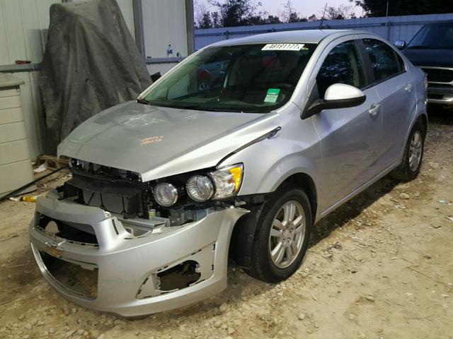 1G1JC5SH9E4163766 - 2014 CHEVROLET SONIC LT SILVER photo 2