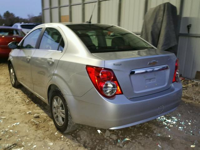 1G1JC5SH9E4163766 - 2014 CHEVROLET SONIC LT SILVER photo 3