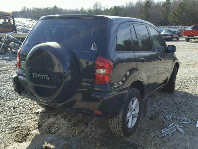 JTEGD20V740040202 - 2004 TOYOTA RAV4 BLACK photo 4