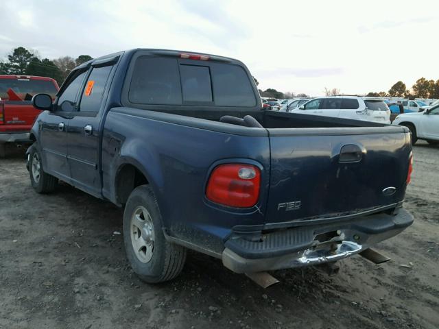 1FTRW07652KD05694 - 2002 FORD F150 SUPER BLUE photo 3