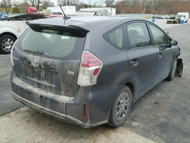 JTDZN3EUXHJ063036 - 2017 TOYOTA PRIUS V GRAY photo 4