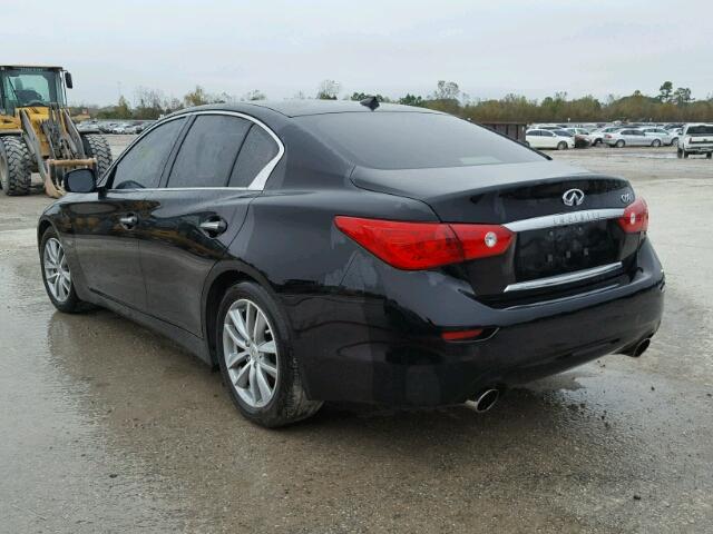 JN1AV7APXFM790549 - 2015 INFINITI Q50 HYBRID BLACK photo 3