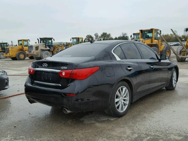 JN1AV7APXFM790549 - 2015 INFINITI Q50 HYBRID BLACK photo 4