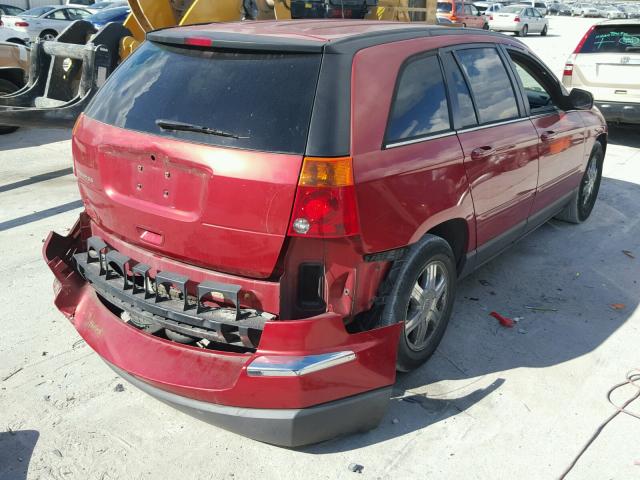 2C8GM68434R634619 - 2004 CHRYSLER PACIFICA RED photo 4