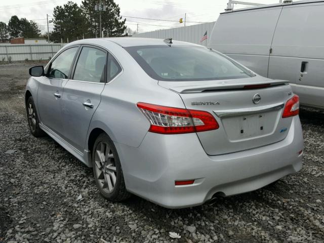 3N1AB7APXDL703569 - 2013 NISSAN SENTRA S SILVER photo 3