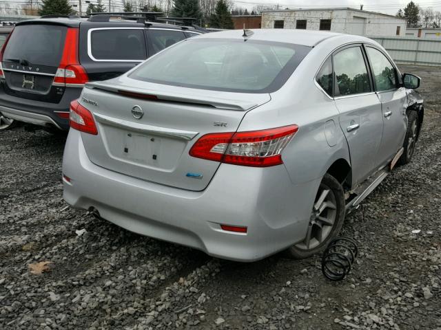 3N1AB7APXDL703569 - 2013 NISSAN SENTRA S SILVER photo 4