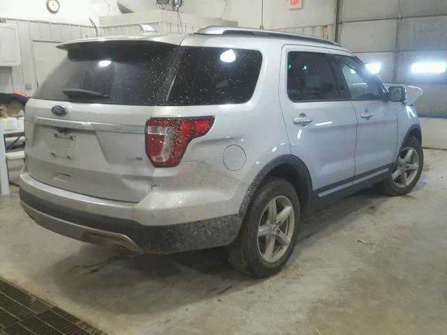 1FM5K8D81GGB79712 - 2016 FORD EXPLORER X SILVER photo 4