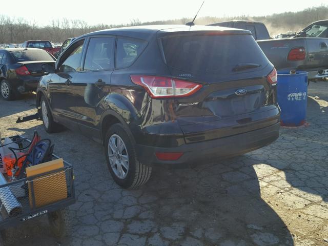 1FMCU0F79DUB83186 - 2013 FORD ESCAPE S BLACK photo 3