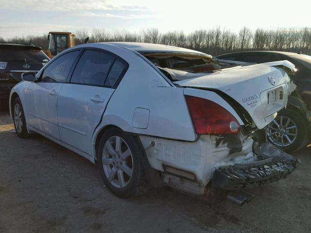 1N4BA41E64C858963 - 2004 NISSAN MAXIMA SE WHITE photo 3