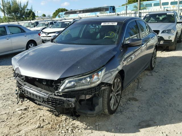 1HGCR2F54DA275115 - 2013 HONDA ACCORD SPO GRAY photo 2