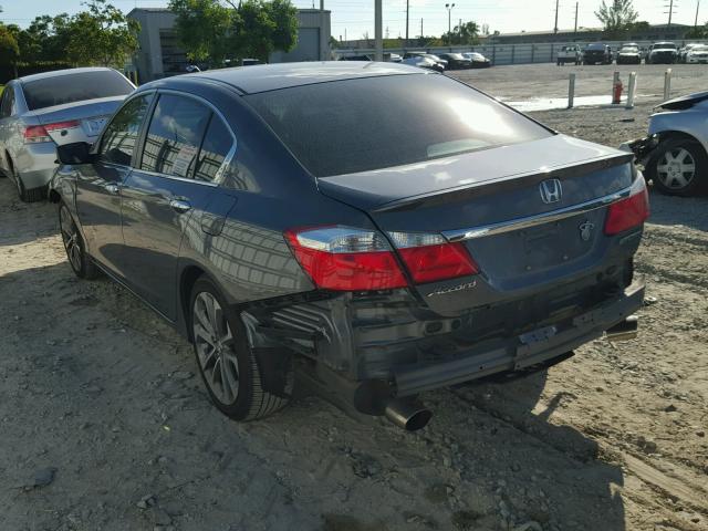 1HGCR2F54DA275115 - 2013 HONDA ACCORD SPO GRAY photo 3