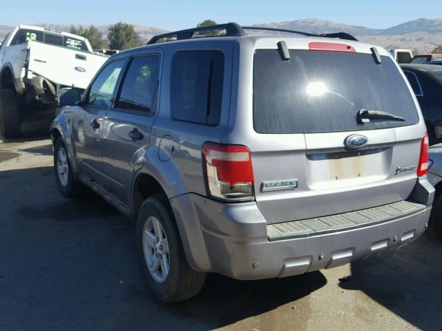 1FMCU59HX8KC79623 - 2008 FORD ESCAPE HEV GRAY photo 3