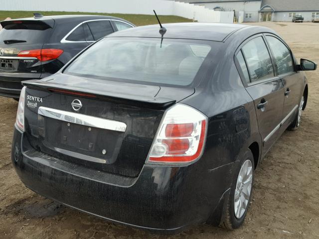 3N1AB6AP6CL634162 - 2012 NISSAN SENTRA 2.0 BLACK photo 4